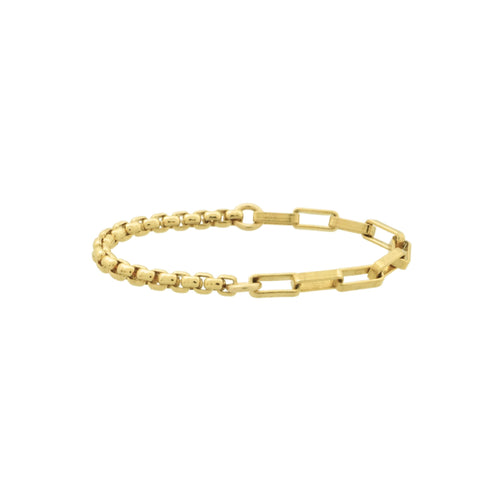 Half Elements Half Modern Chain Ring 14k Gold-filled