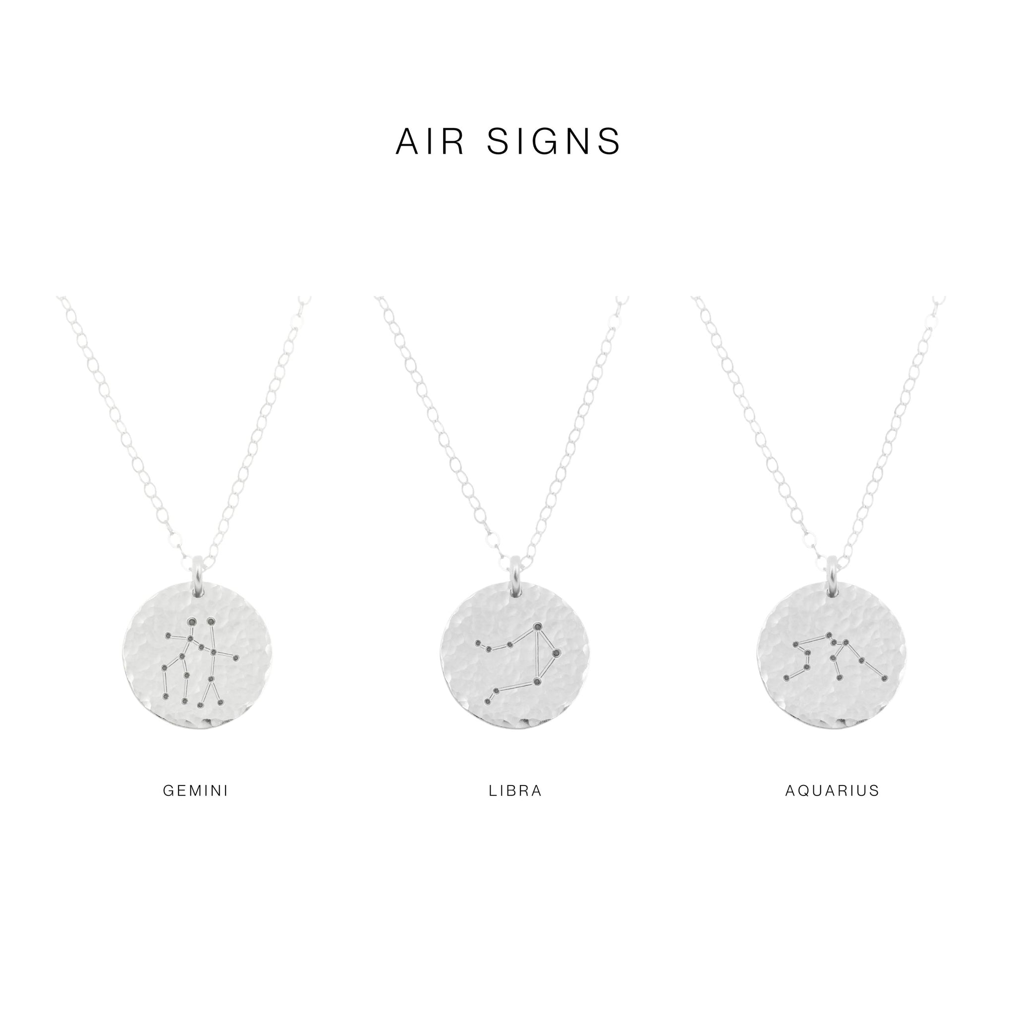 Sterling Silver Zodiac Necklaces | Online – FIRST SIN | Jewellery