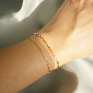 Petite Paperclip Bracelet - 14k Gold-filled