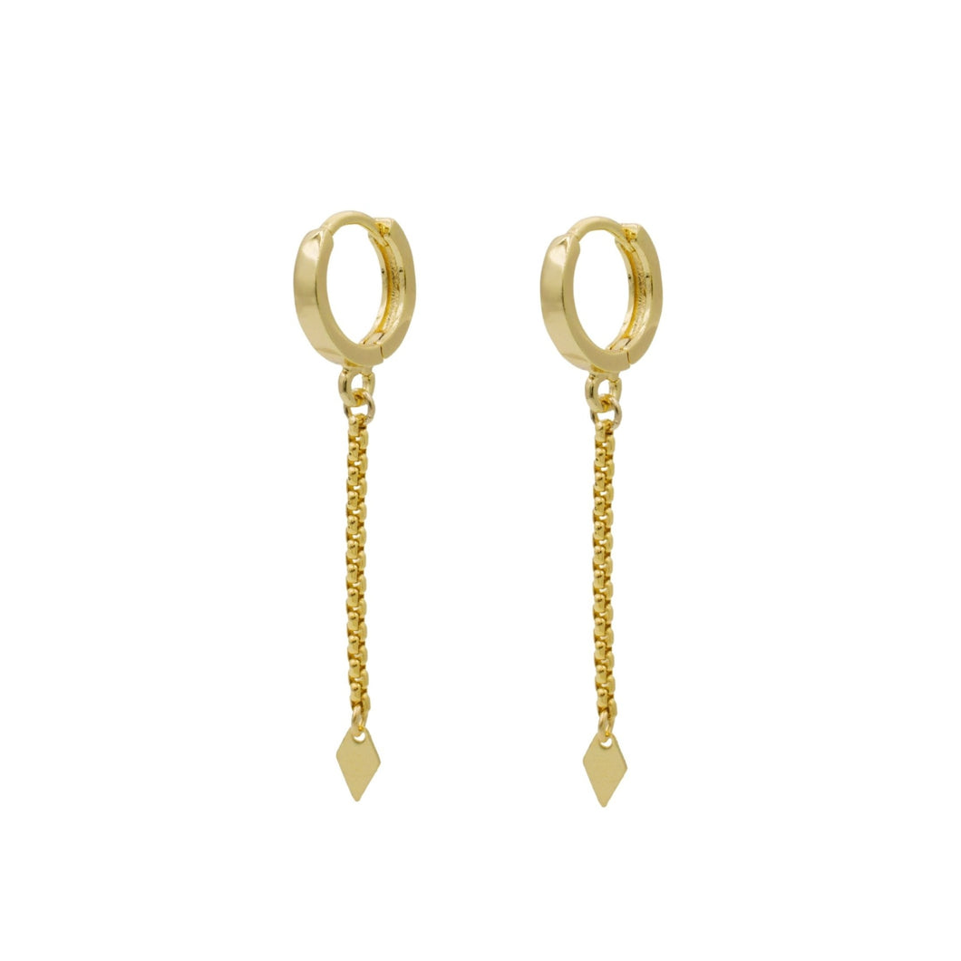 Golden Huggie Earrings