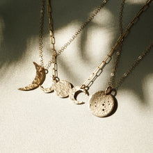 lunar phases necklace gold filled 14k gold fill moon jewelry